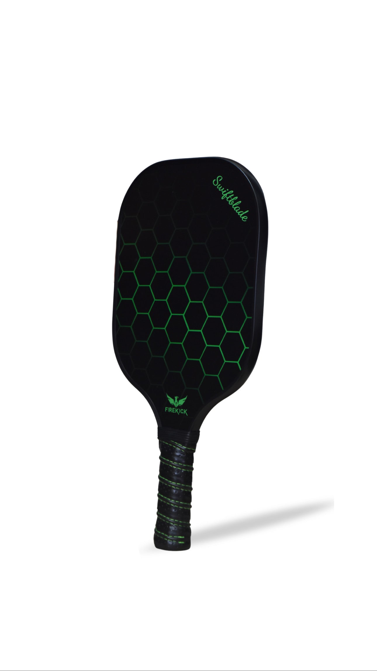 Firekick SwiftBlade Green Carbon-Fiber Pickleball Paddle ( Cover included)