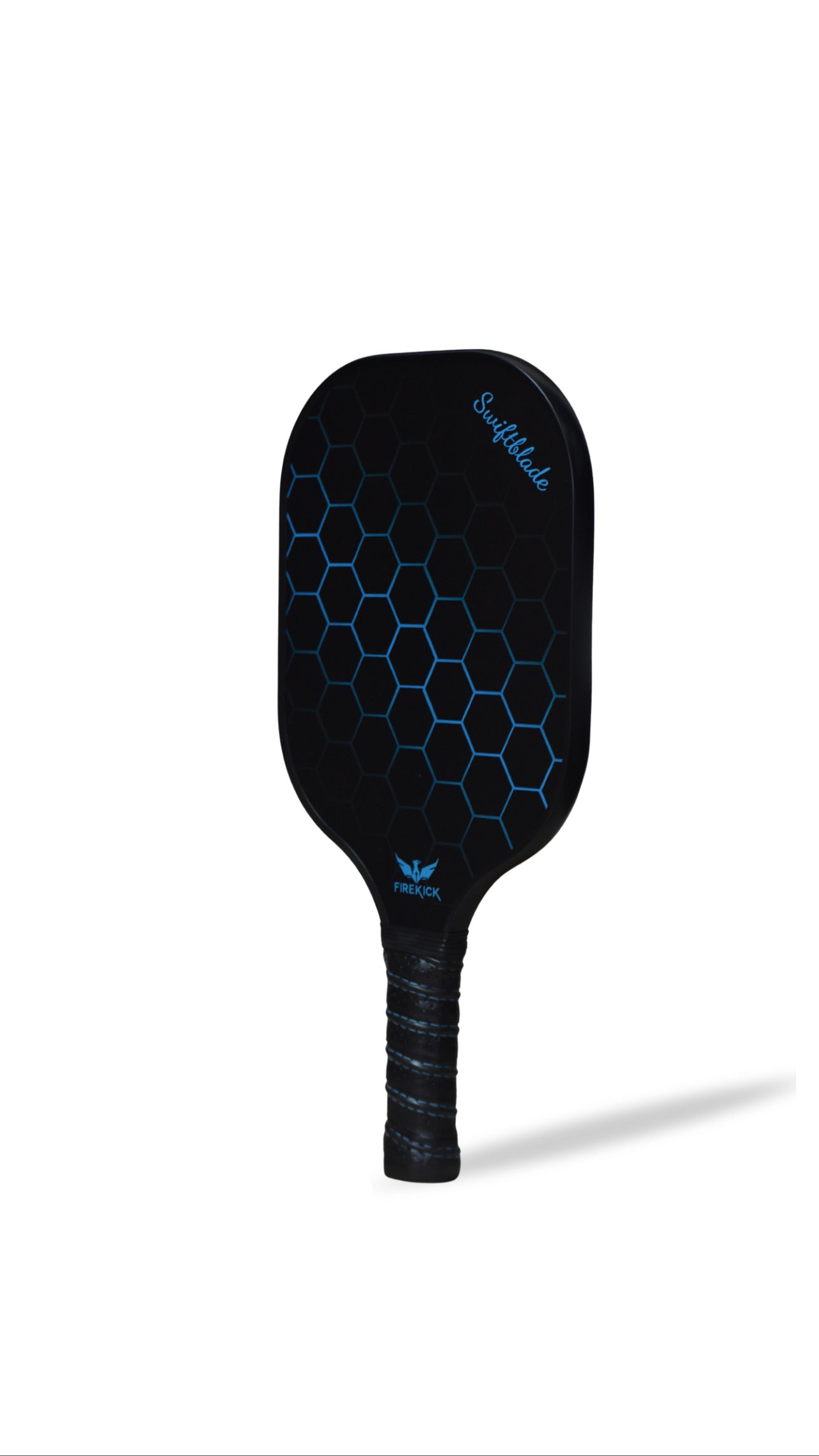 Firekick SwiftBlade Blue Carbon-Fiber Pickleball Paddle ( Cover included)