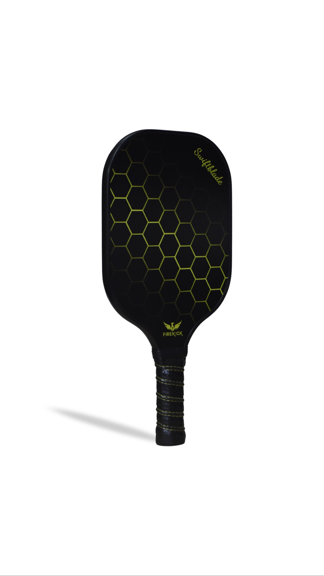 Firekick SwiftBlade Yellow Carbon-Fiber Pickleball Paddle ( Cover included)