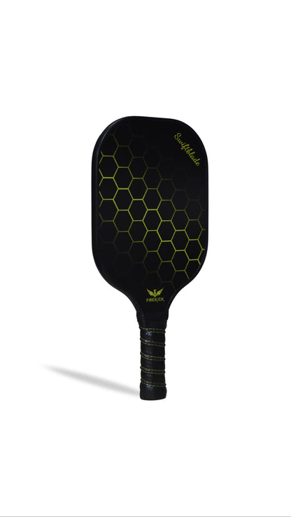 Firekick SwiftBlade Yellow Carbon-Fiber Pickleball Paddle ( Cover included)