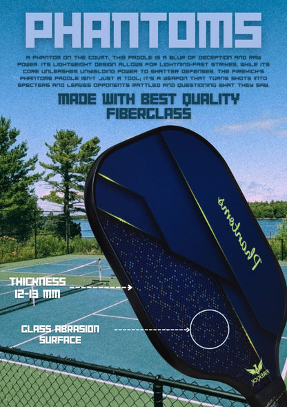 FireKick Phantoms Fiberglass Pickleball Paddle Set – Elite Control & Power Edition